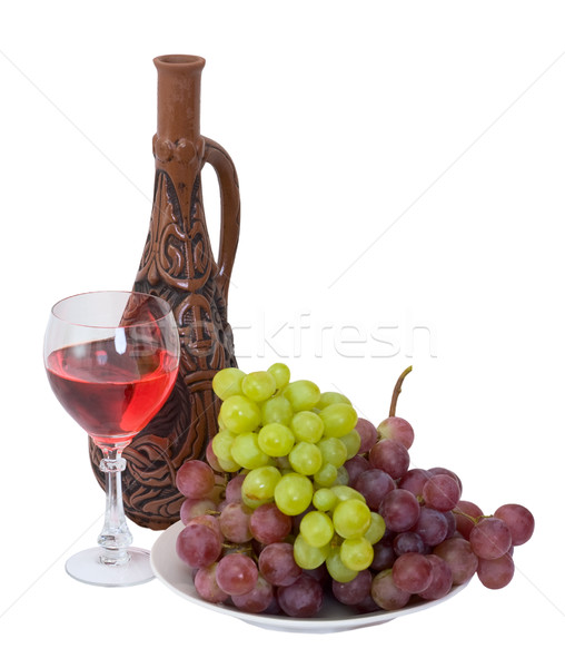 Bright still life with wine Stock photo © pzaxe