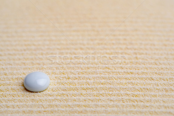 Stock photo: Abstract background from sand and drop in zen style