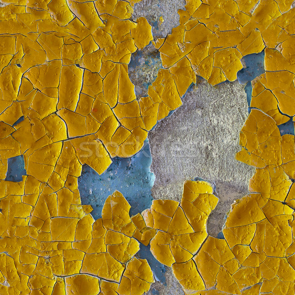 Cracked old enamel on surface of wall - seamless pattern Stock photo © pzaxe