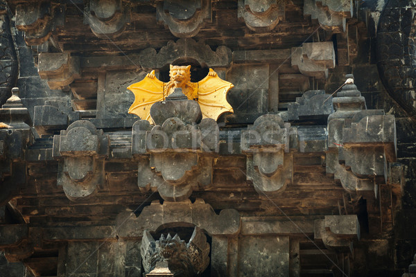 Intricate Facade of Goa Lawah Bat Cave Temple in Bali, Indonesia Stock photo © pzaxe