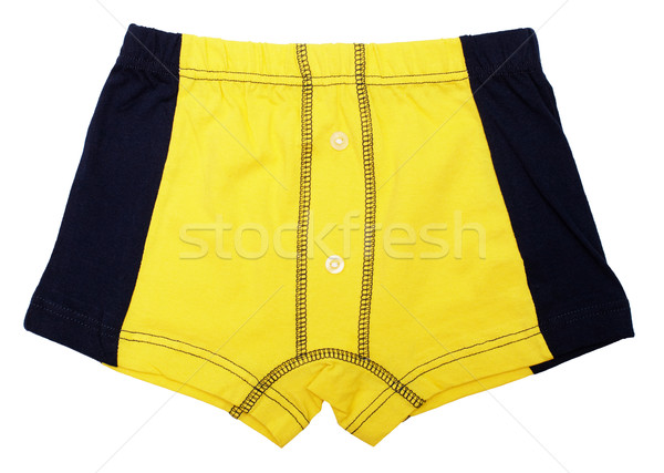 Gelb pants Kind weiß isoliert Mode Stock foto © pzaxe
