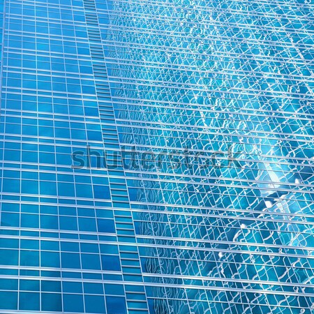 Stock fotó: Falak · felhőkarcoló · absztrakt · városi · ablakok · iroda