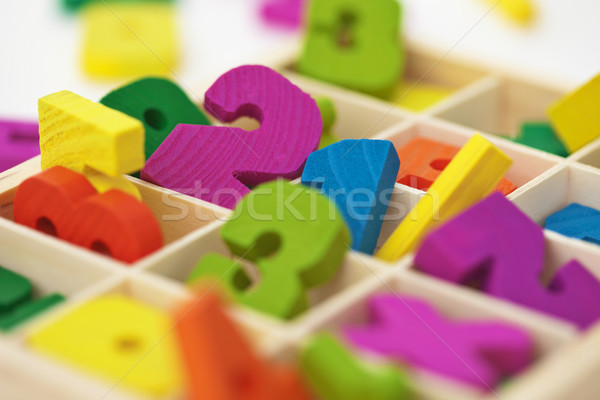 School material for arithmetics teaching Stock photo © pzaxe
