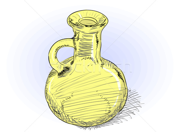 Carafe - vector rough illustration  Stock photo © pzaxe