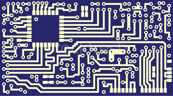 Background for business cards - circuit board Stock photo © pzaxe