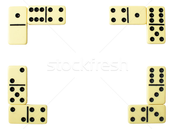Framework from dominoe Stock photo © pzaxe