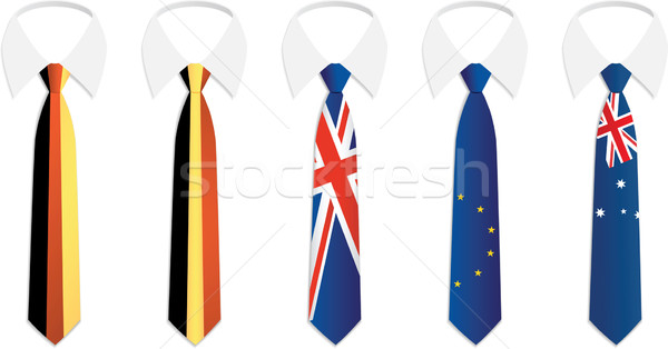 Staatsangehörigkeit Krawatte Stock foto © qiun