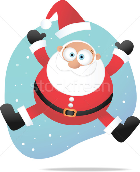 Jumping santa Stock photo © qiun