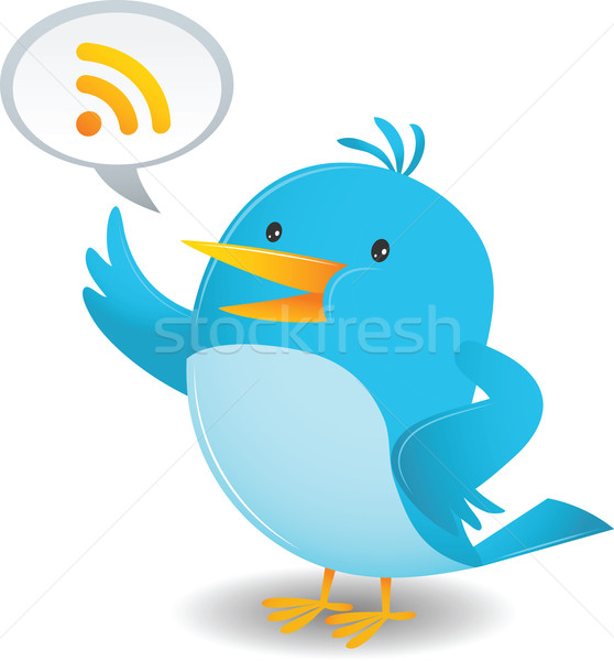 Stock photo: Blue Bird talk