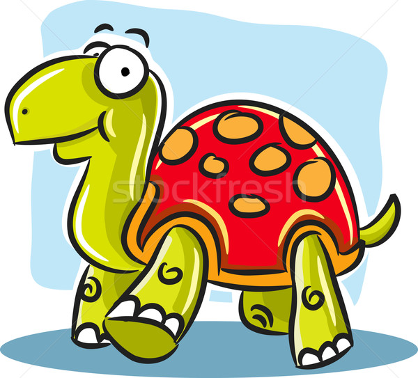 Turtle with Red Shell Stock photo © qiun