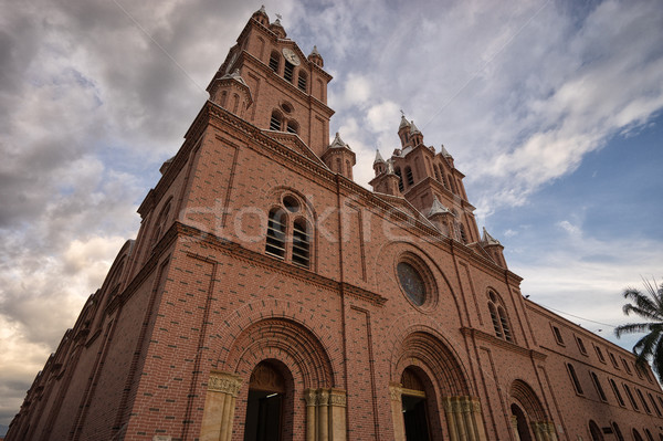 Kolombiya bazilika üç yıl şehir mimari Stok fotoğraf © Quasarphoto