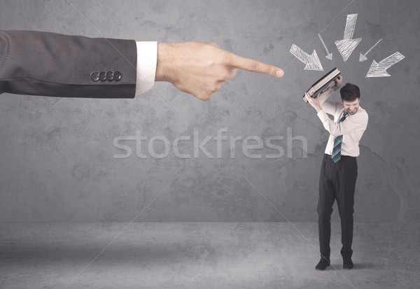 Amateur businessman under pressure Stock photo © ra2studio