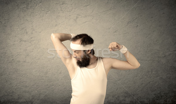 Jeunes Homme muscles jeune homme barbe [[stock_photo]] © ra2studio