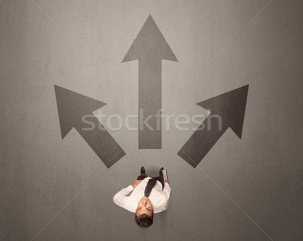 Businessman making a decision Stock photo © ra2studio