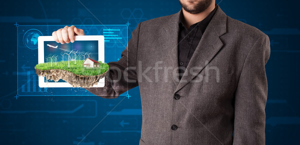 [[stock_photo]]: Jeunes · affaires · parfait · écologie · terres