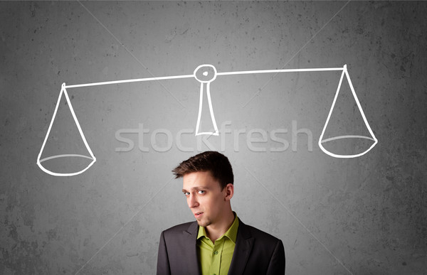 Businessman taking a decision Stock photo © ra2studio