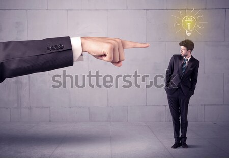 Stock photo: Boss blaming sales person with an idea