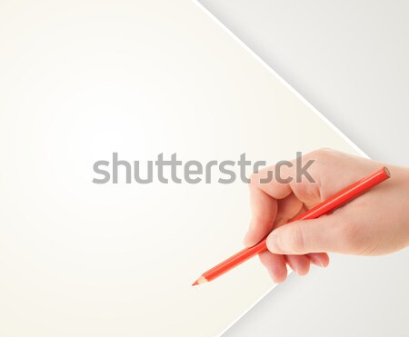 Enfant dessin coloré colorie vide papier vierge [[stock_photo]] © ra2studio