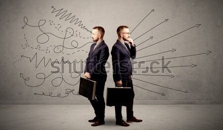 Angry business handshake concept Stock photo © ra2studio