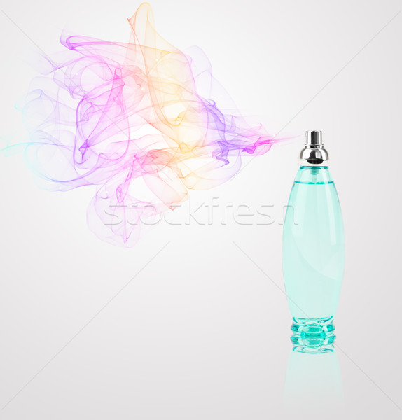 Stok fotoğraf: Parfüm · şişe · renkli · koku · renkli · cam