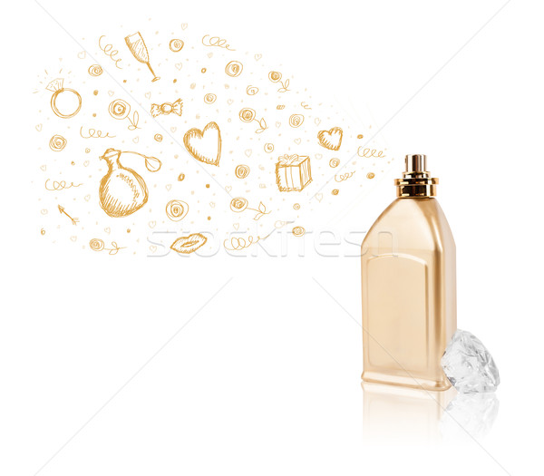 Dışarı güzel parfüm şişe renkli hediye Stok fotoğraf © ra2studio