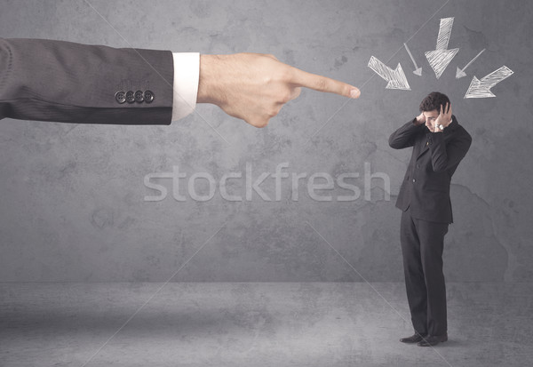 Amateur businessman under pressure Stock photo © ra2studio