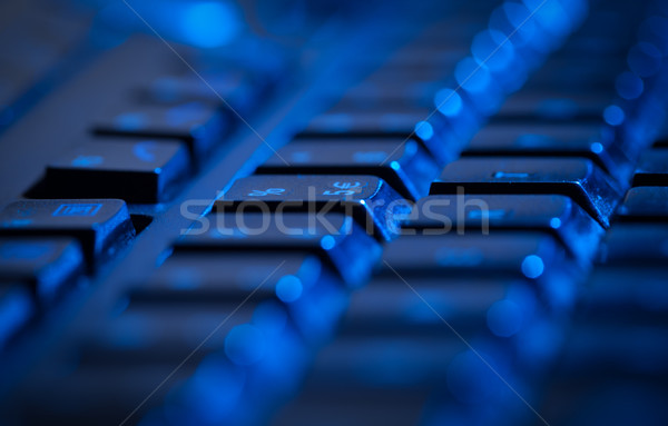 Keyboard close-up with copy space Stock photo © ra2studio