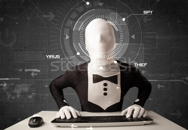 [[stock_photo]]: Identité · futuriste · piratage · personnelles · informations