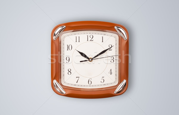 Moderne klok tonen nauwkeurig tijd Stockfoto © ra2studio