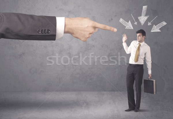 Amateur businessman under pressure Stock photo © ra2studio