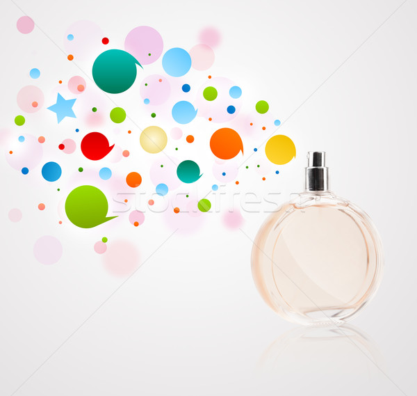 Foto stock: Perfume · garrafa · bubbles · colorido · dom