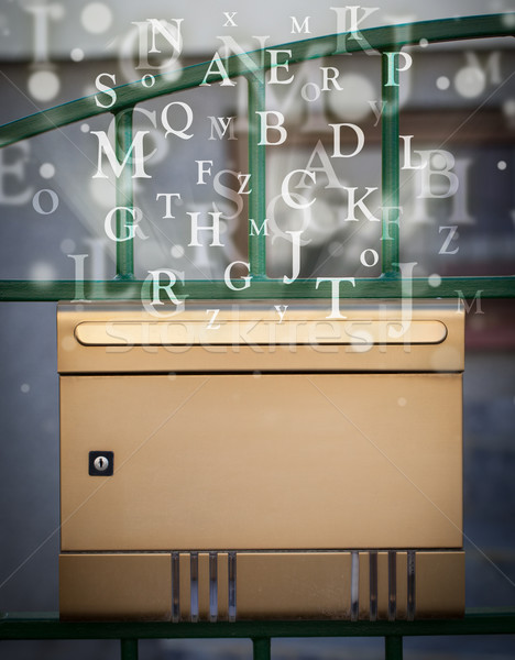 Mail box with letters comming out Stock photo © ra2studio