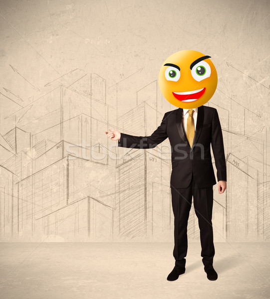 businessman with smiley face Stock photo © ra2studio