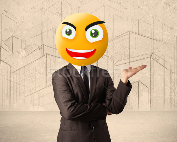 businessman with smiley face Stock photo © ra2studio