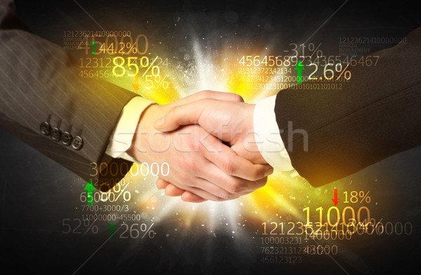 Economy handshake Stock photo © ra2studio