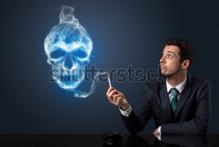Businessman smoking concept Stock photo © ra2studio
