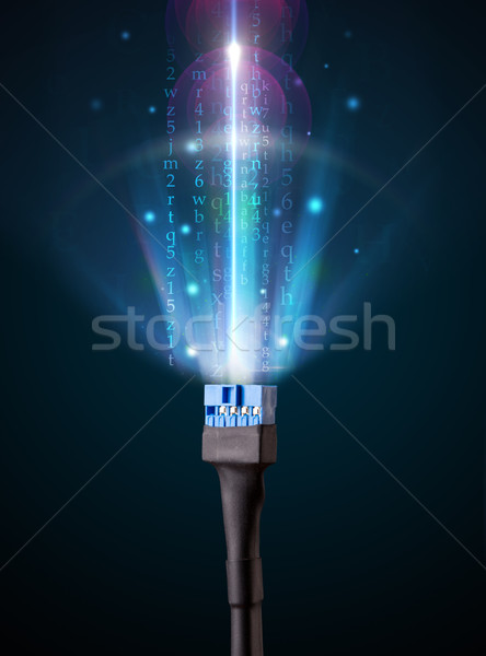 Glowing electric cable Stock photo © ra2studio