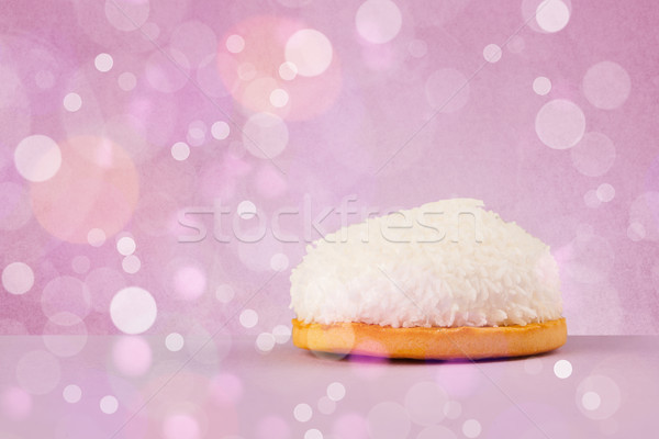 Delicious tasty homemade cakes with bokeh light background Stock photo © ra2studio