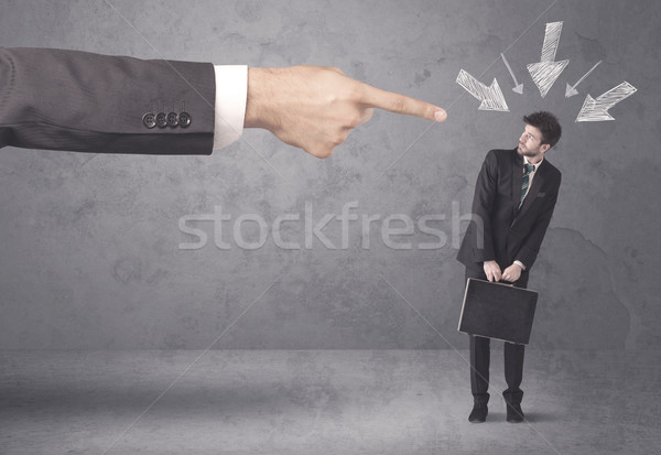 Amateur businessman under pressure Stock photo © ra2studio