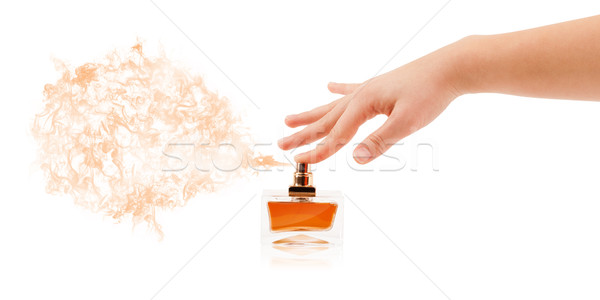 Foto stock: Mujer · manos · perfume · mano · moda
