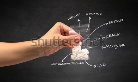 Stockfoto: Hand · digitale · touchpad · tablet