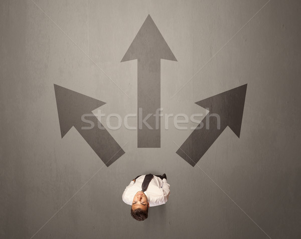 Stock photo: Businessman making a decision