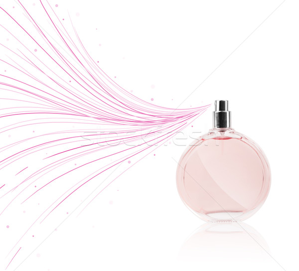 Stok fotoğraf: Parfüm · şişe · renkli · hatları · renkli · hediye
