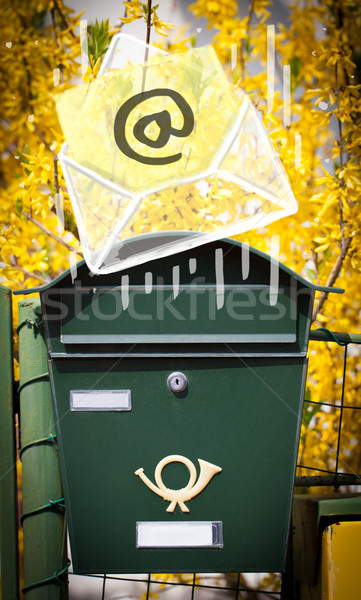 Busta e-mail segno mailbox bianco carta Foto d'archivio © ra2studio