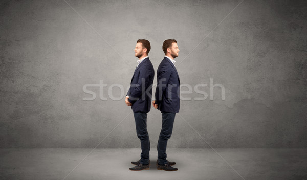 Businessman with two choices Stock photo © ra2studio