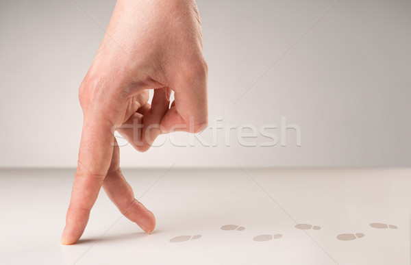 Walking fingers c Stock photo © ra2studio