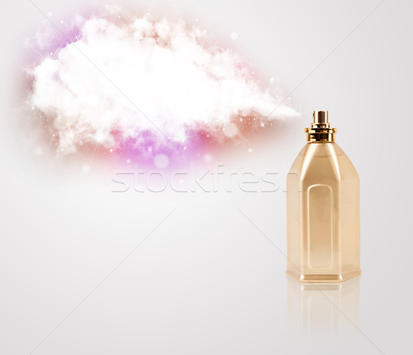 Schönen Flasche farbenreich Wolke Parfüm Kopie Raum Stock foto © ra2studio