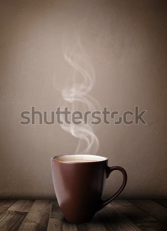 чашку кофе аннотация белый пар продовольствие Сток-фото © ra2studio