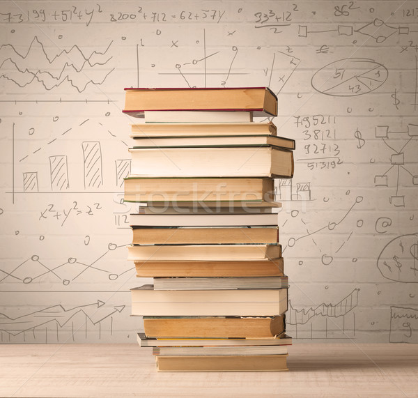 Foto d'archivio: Libri · math · formule · scritto · doodle