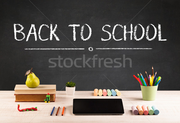 Big back to school writing concept Stock photo © ra2studio